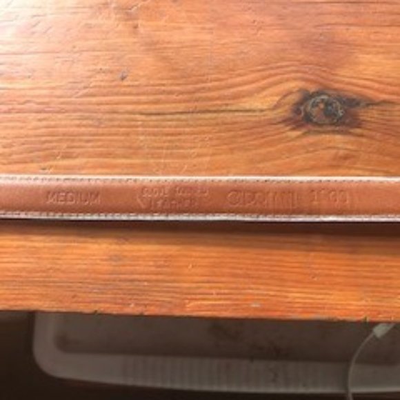 Vintage Cipriani White Leather Belt M